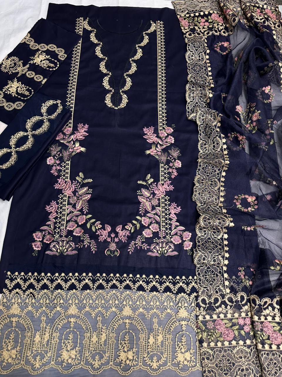 Digital Doria Lawn 3-Piece Ensemble