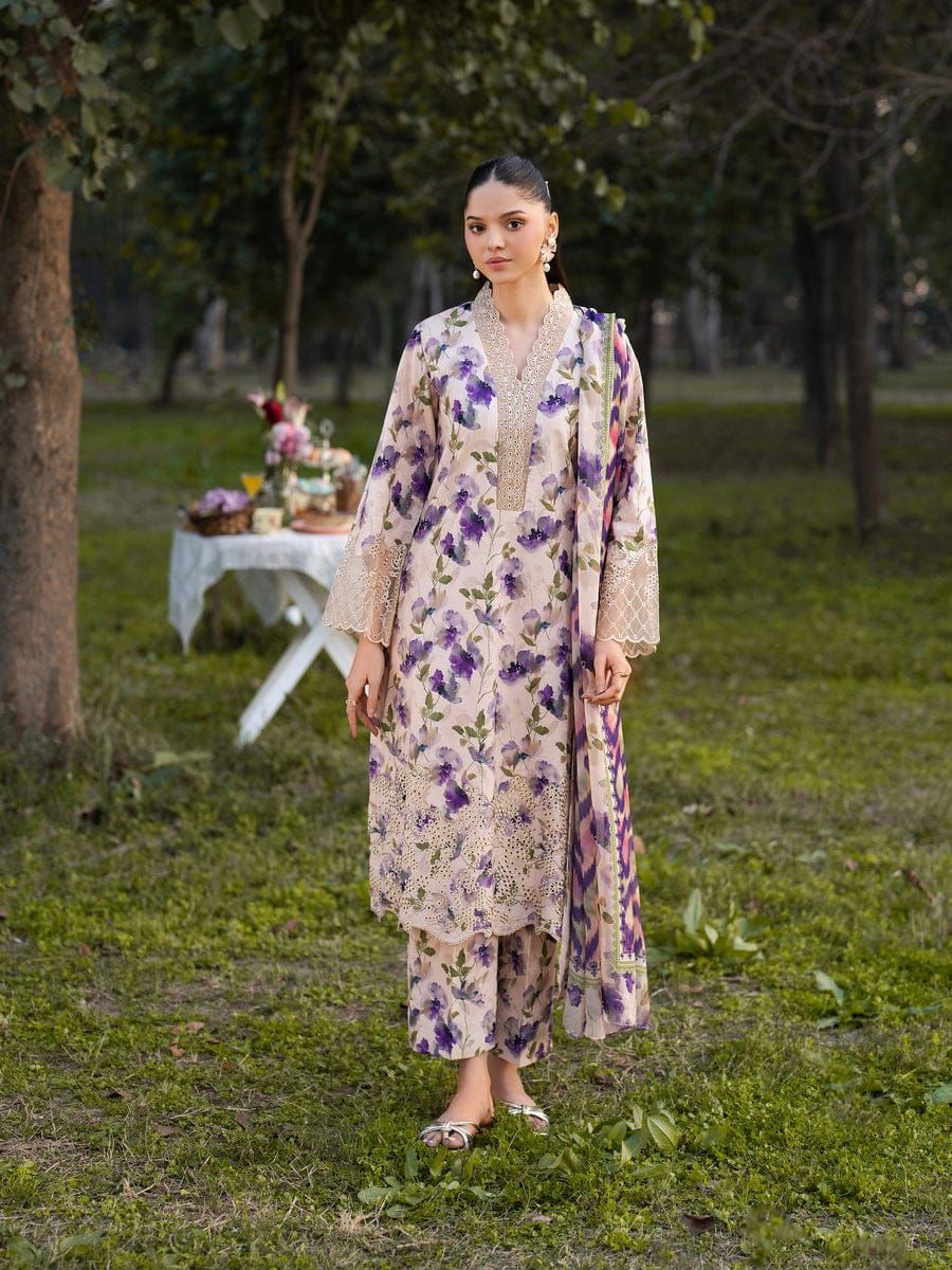Lawn Emb Printed