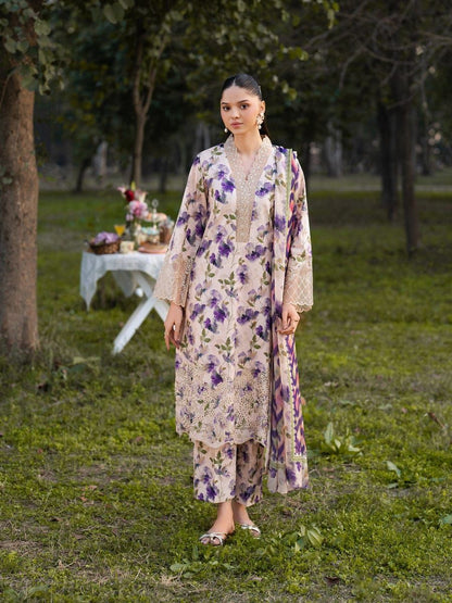 Lawn Emb Printed