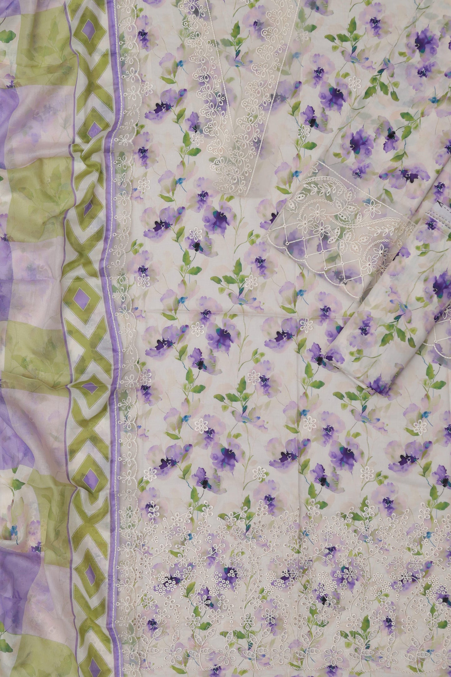 Lawn Emb Printed