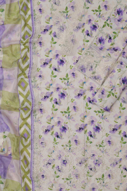 Lawn Emb Printed
