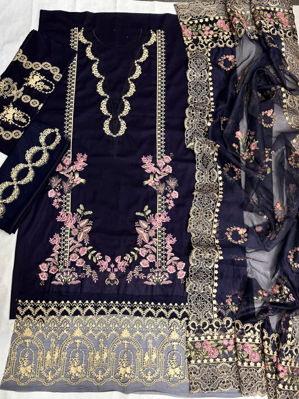 Digital Doria Lawn 3-Piece Ensemble